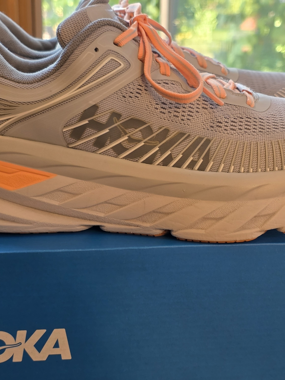 HOKA ONE ONE Bondi 7 Harbor Mist/Sharkskin Gray Size 10  Women's..